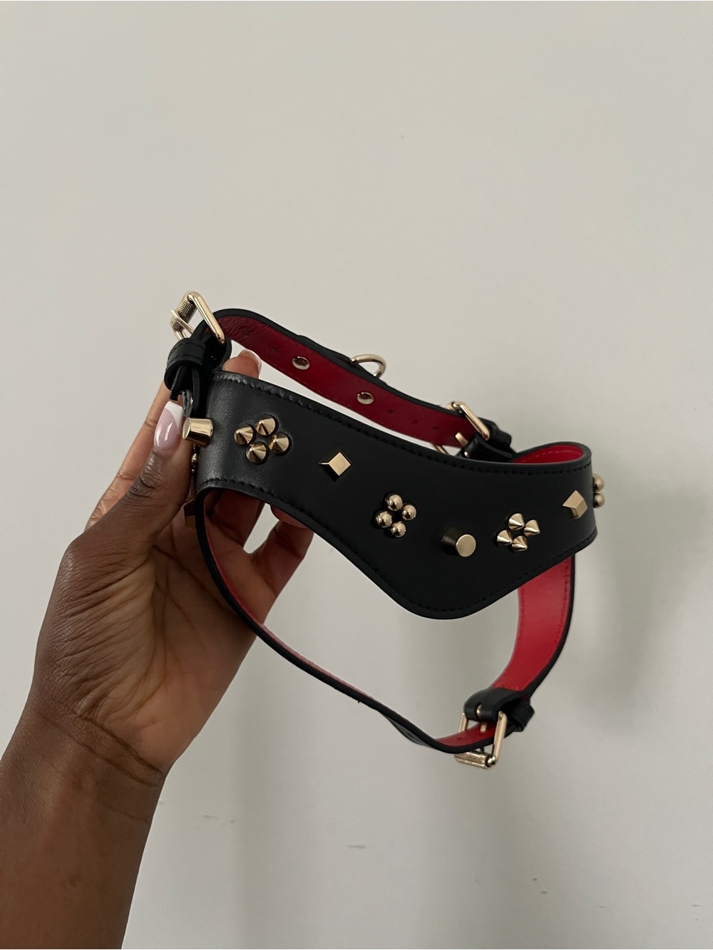 Christian Louboutin leather harness